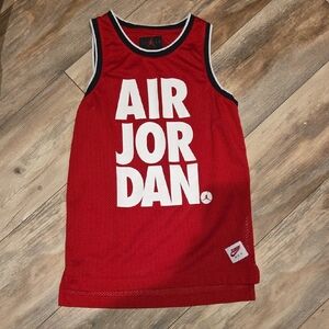 Nike Air Jordan Kids Red Jersey Tank